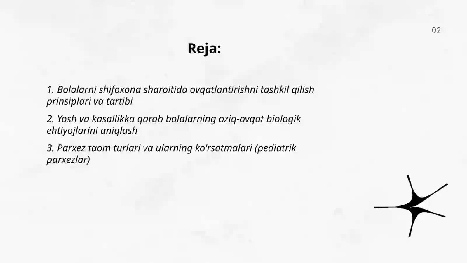 Bolalarni shifoxona sharoitida ovqatlantirishni tashkil qilish 2