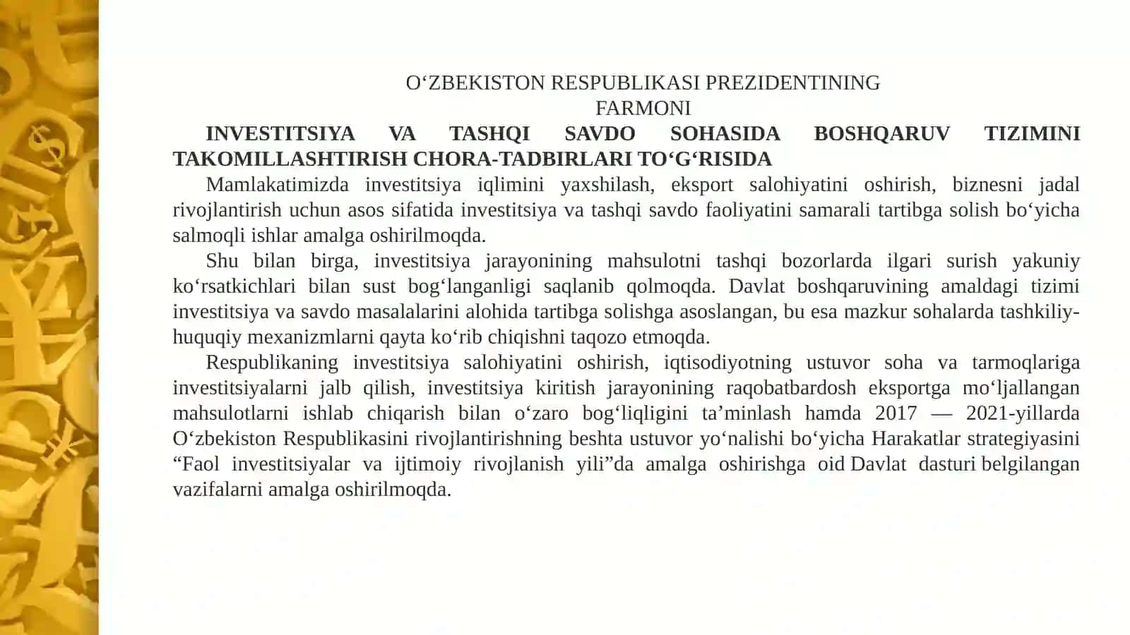 RAQOBATLASHUVCHI FIRMA VA TARMOQNING UZOQ MUDDATLI ORALIQDAGI MUVOZANATI 2