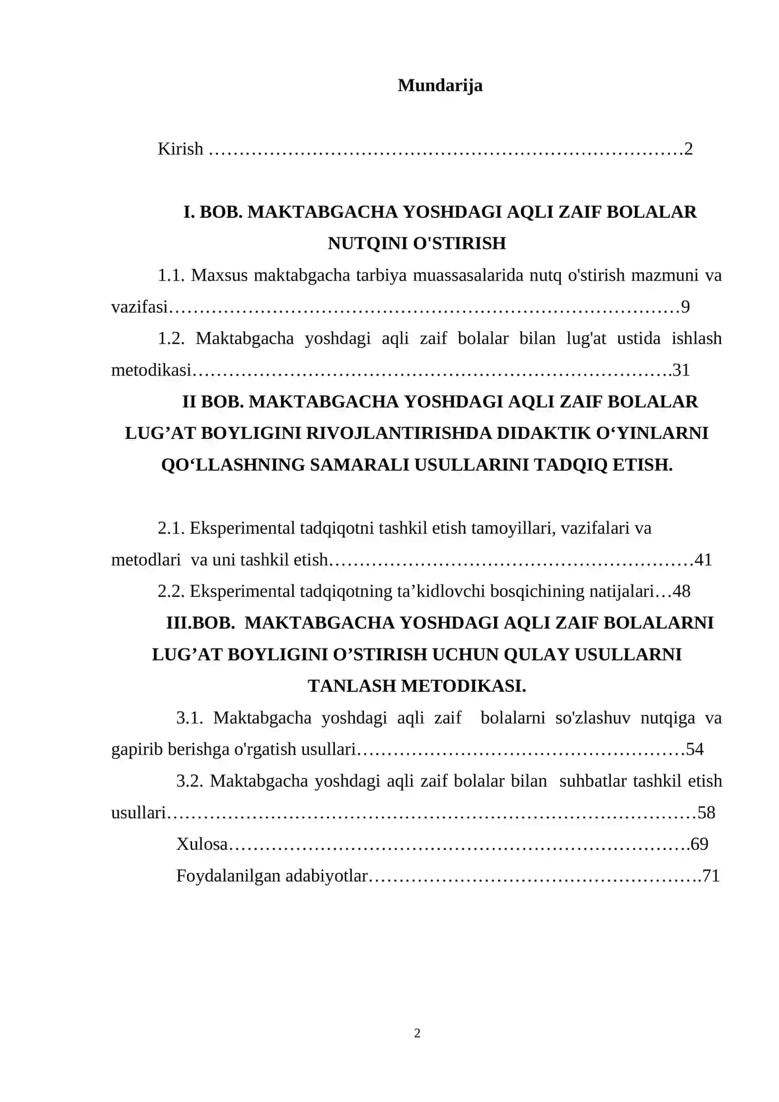 MAKTABGACHA YOSHDAGI AQLI ZAIF BOLALAR LUG’AT BOYLIGINI O’STIRISH USULLARI 2