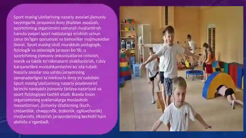 Sport mashg'ulotlarining metodologik asoslari 2