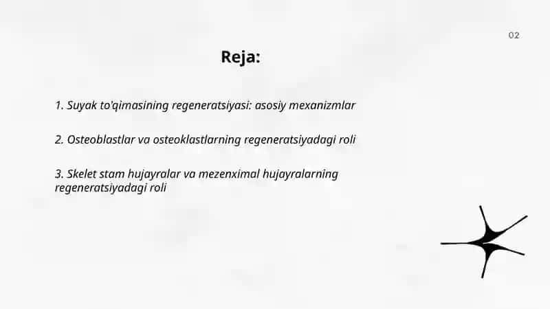 Suyak tòqimasining regenaratsiyasi 2
