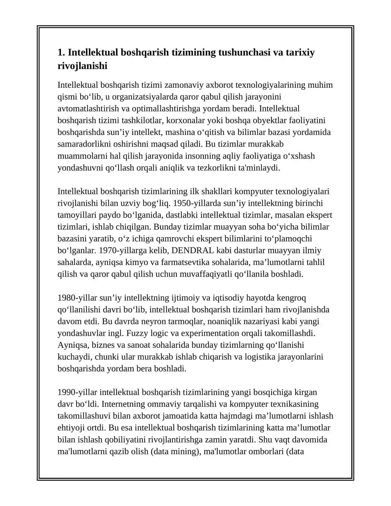 INTELLEKTUAL BOSHQARISH TIZIMINING NAZARIY ASOSLARI 2