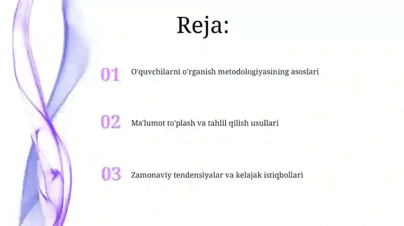 O'quvchilarni o'rganish metodikasi 2