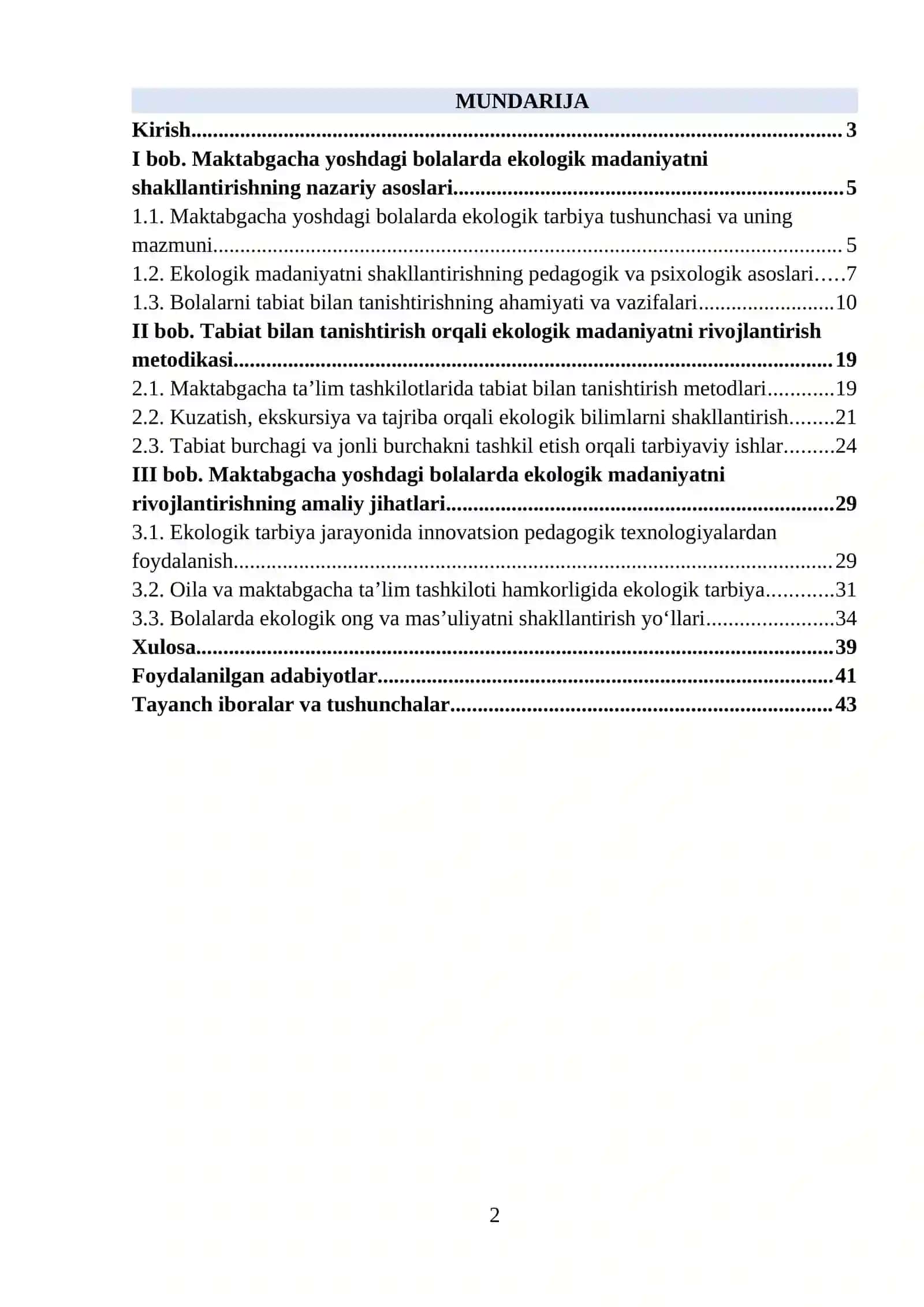 Maktabgacha yoshdagi bolalarda ekologik madaniyatni shakllantirishning nazariy asoslari 2