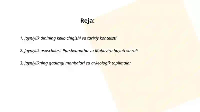 Jayniylik dinining vujudga kelishi va uning asosiy ta'limotini yoritib bering 2