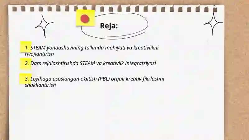 Ta'limda STEAM tizimi va kreativlik 2