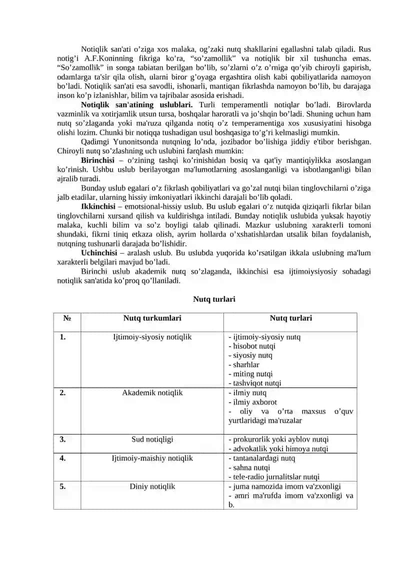 Omma oldidagi nutq va uni rivojlantirish usullari 2