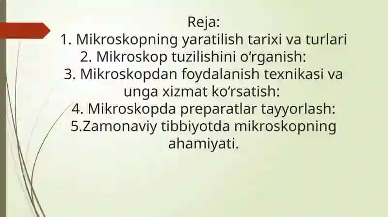Mikroskop. Mikroskop bilan ishlash qoidasi vaqtinchalik preperat tayyorlash 2