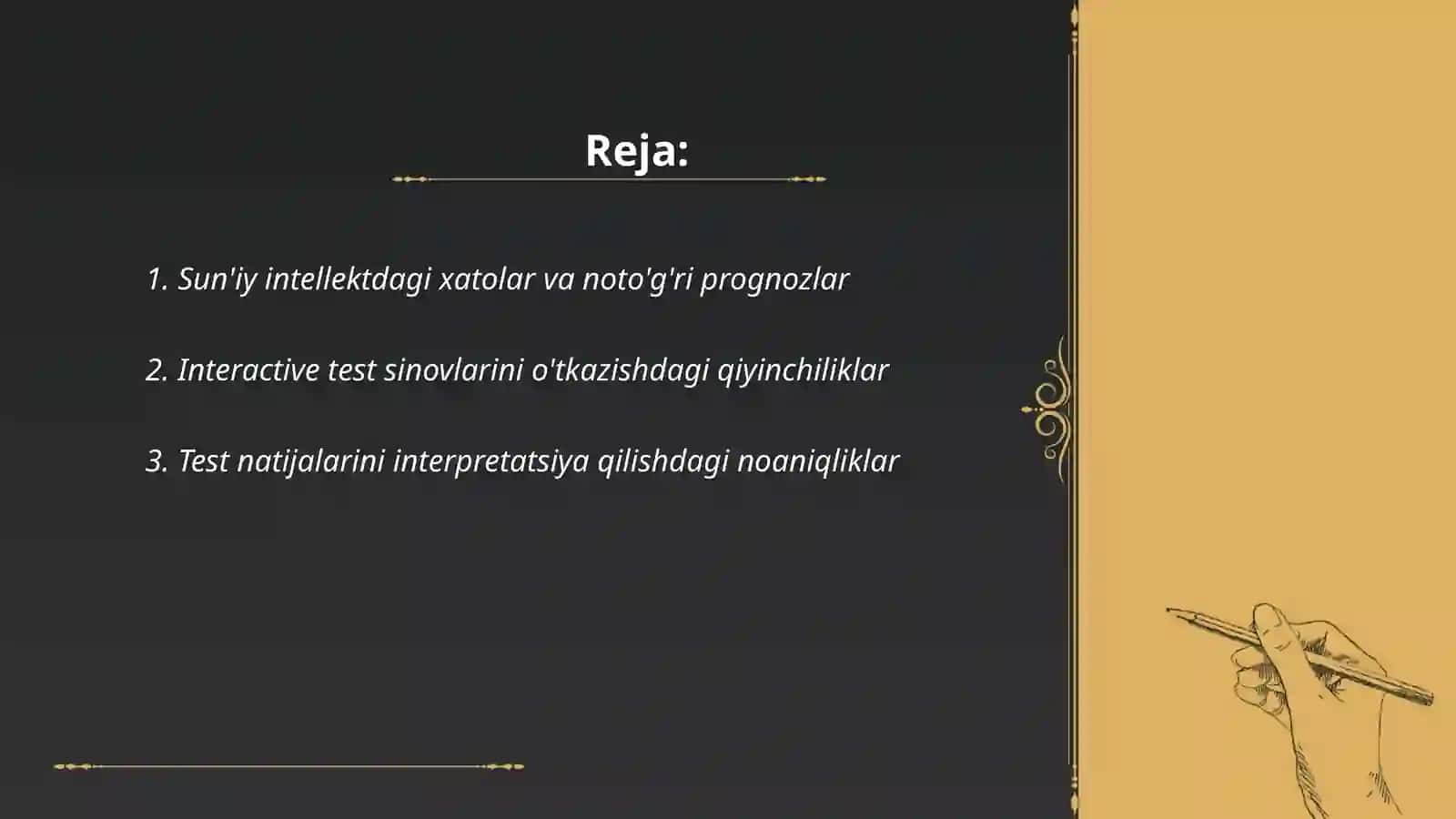 Intellekt testlarning qo'llanishi bilan bog'liq muammolari 2