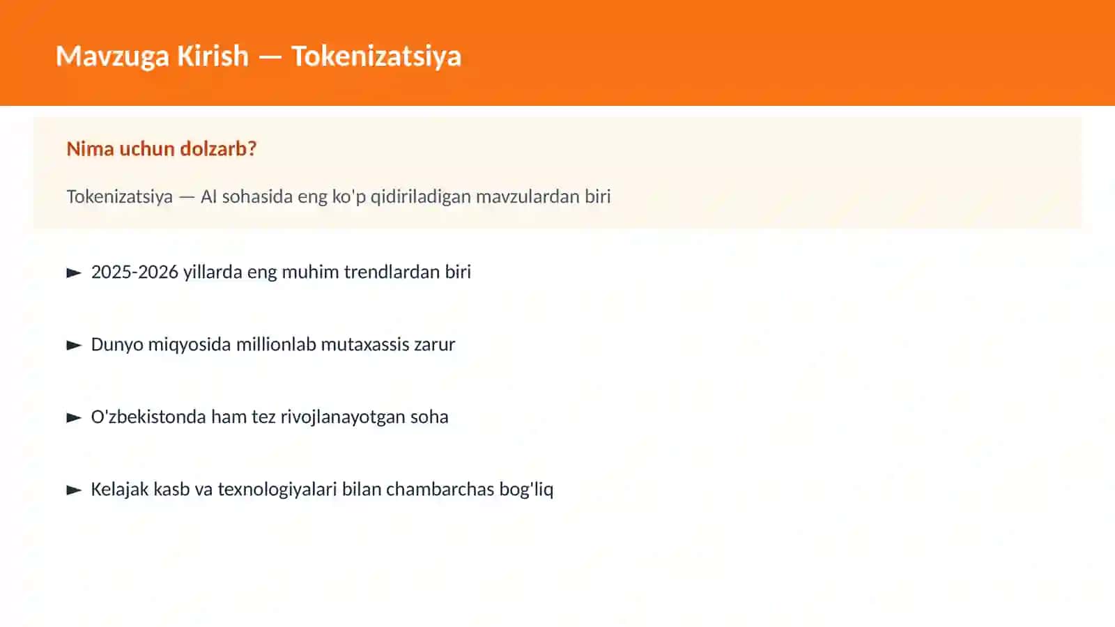 Tokenizatsiya 2