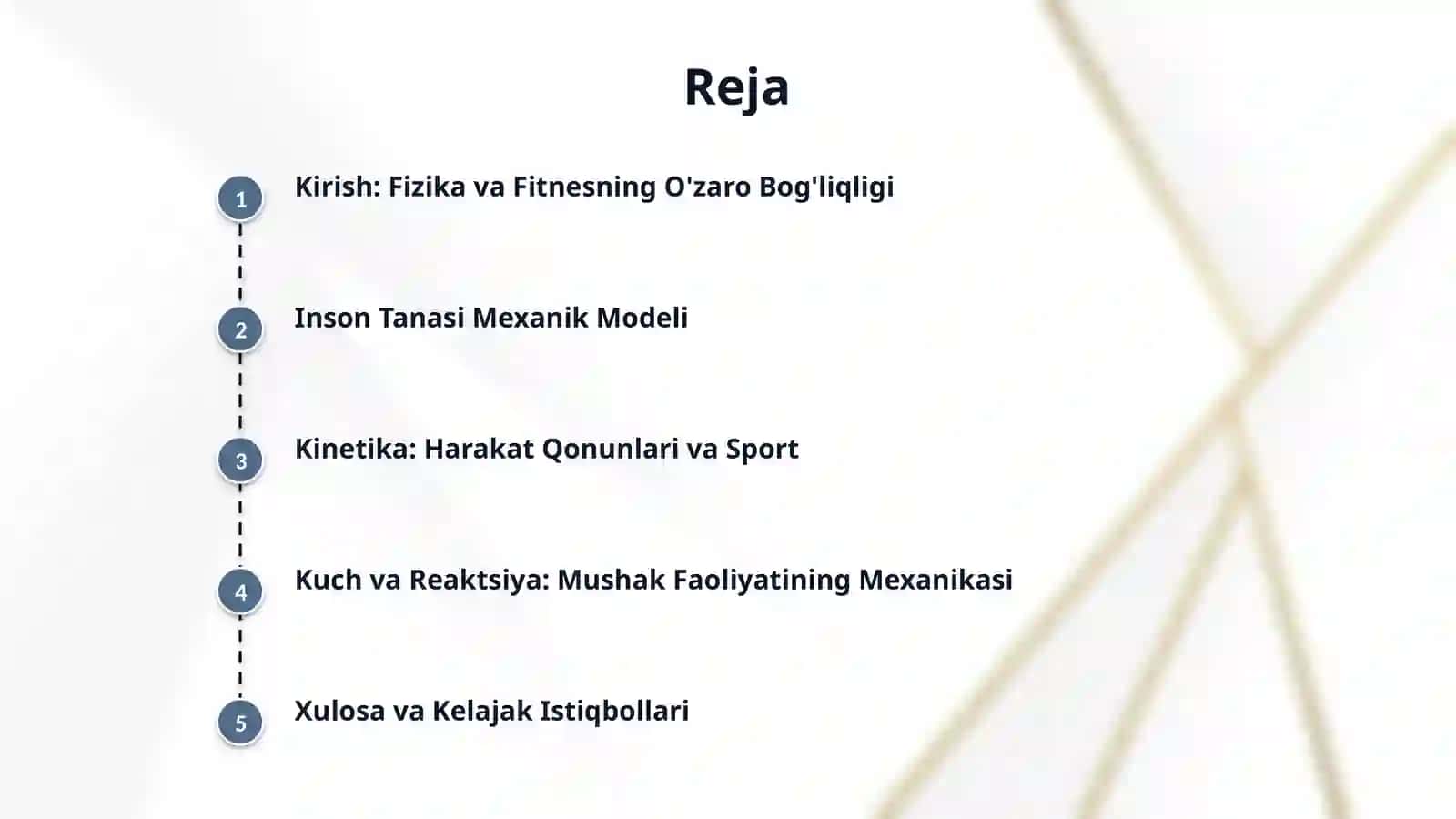 Fizika va fitnes (odam tanasi, kinetika, kuchli reaksiya, muskul kuchi, jismoniy kuch) 2