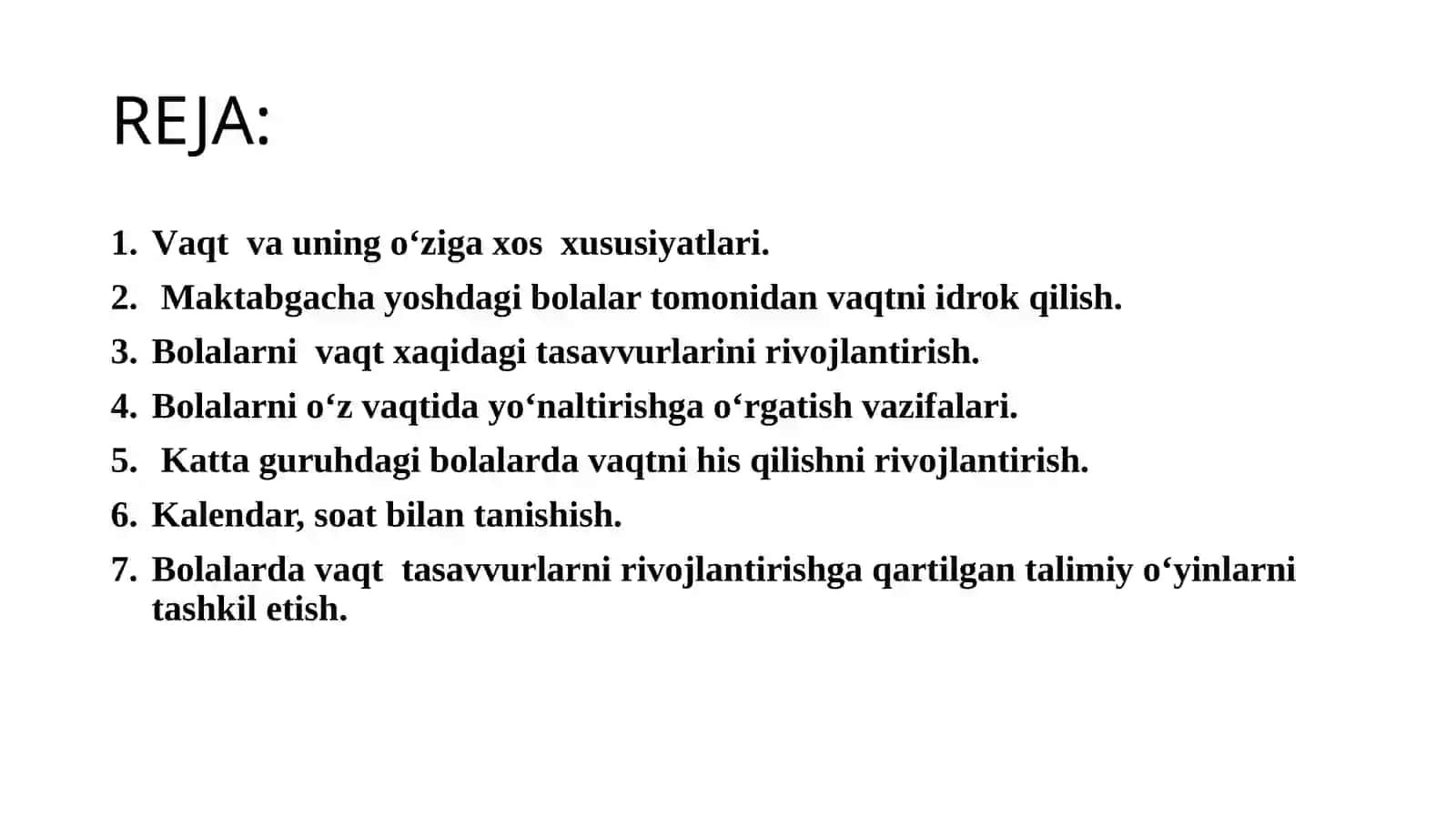 Vaqt haqida tushuncha 2