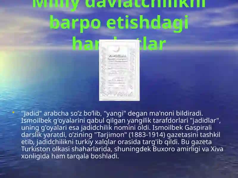 Jadidchilik Mustabid tuzum davrida Oʻzbekistondagi qatogʻonlik siyosatini asosiy bosqichlari 2
