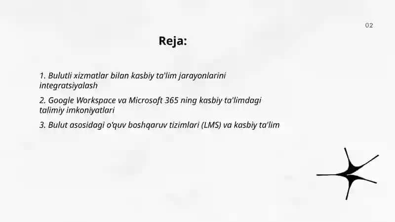 Bulutli texnologiyalar va ularning talimiy imkoniyatlari 2