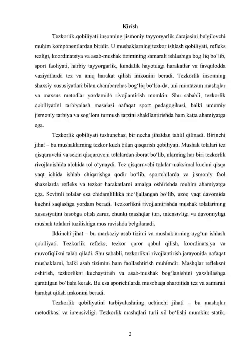 TEZKORLIK QOBILYATINI TARBIYALASH 2