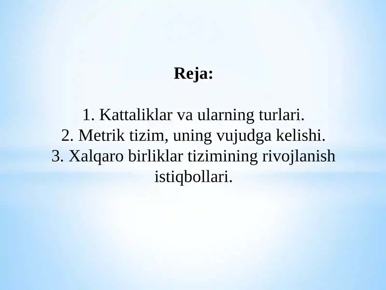 Kattaliklar va ularning turlari 2