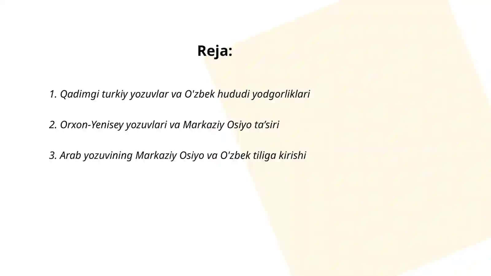 O'zbek yozuvlari tarixidan 2