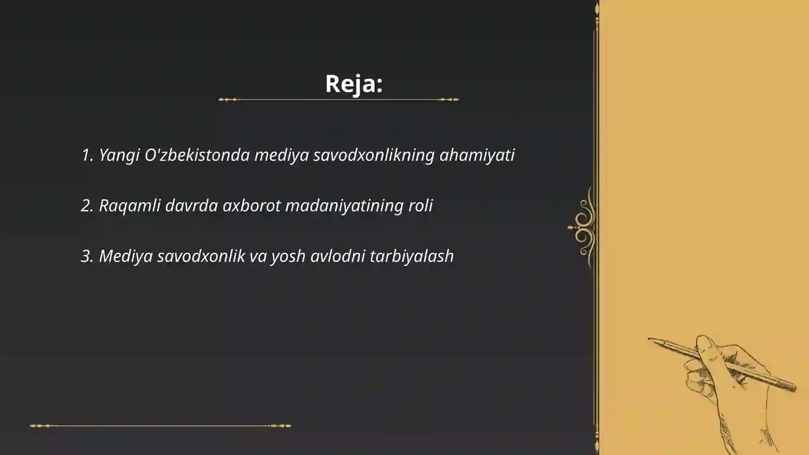 Yangi o'zbekistonda mediya savodxonlik va axborot madaniyati 2
