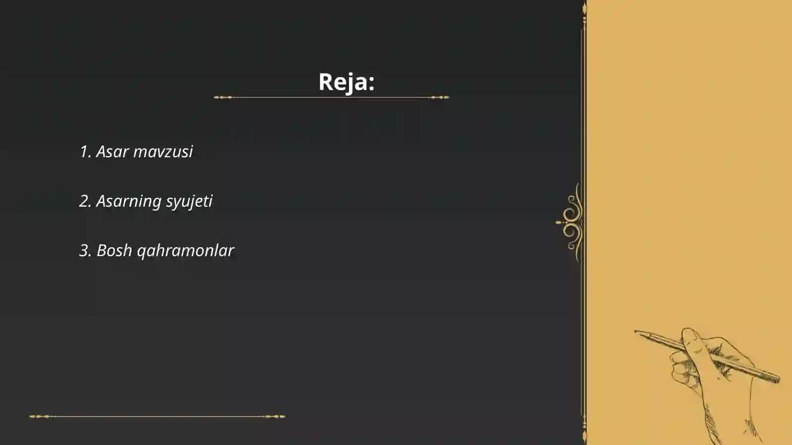 Rabindranat Tagor hikoyalaridan birini badiiy tahlil qilish 2
