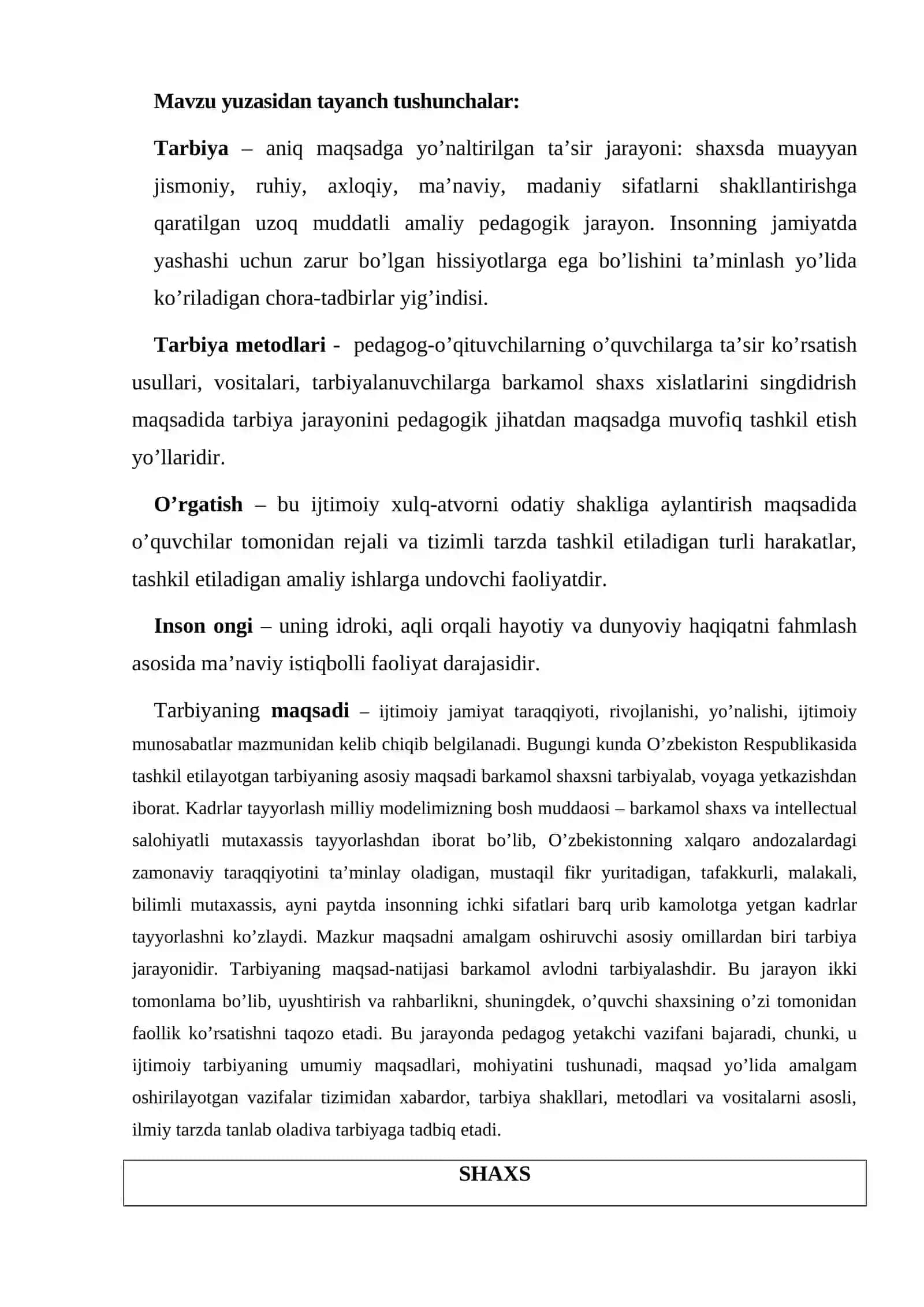 Tarbiya jarayoni.Tarbiya turlari va mеtodlari 2