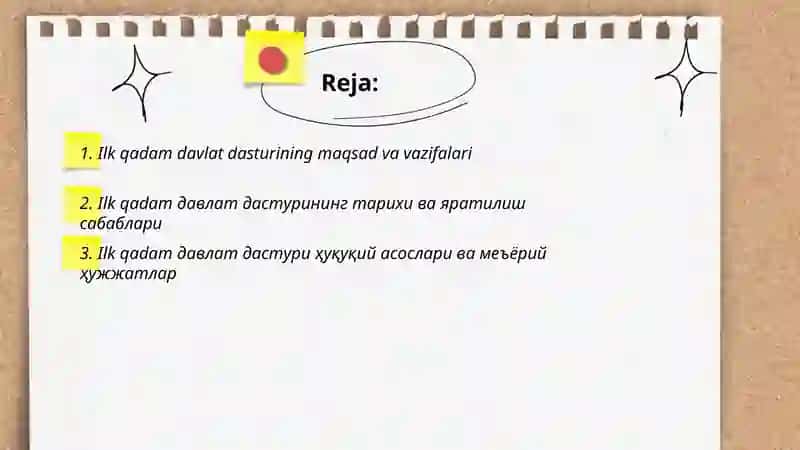 Ilk qadam davlat dasturi 2