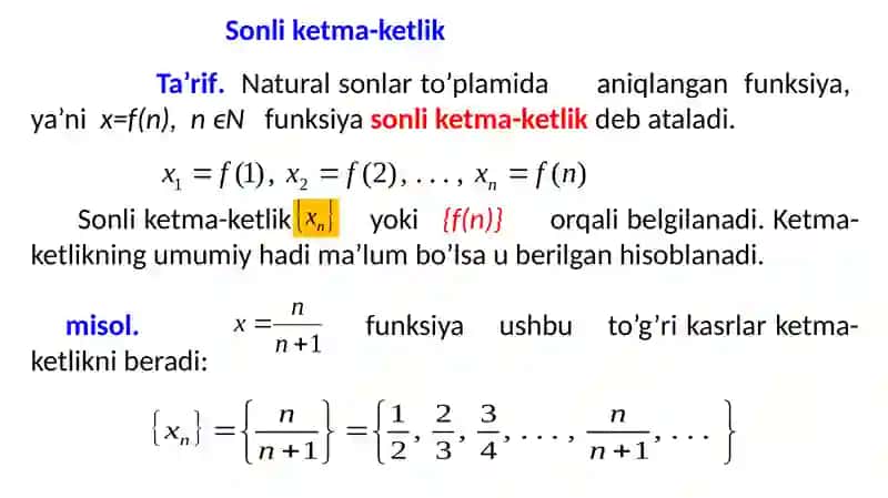Sоnliketma-ketlikninglimiti 2