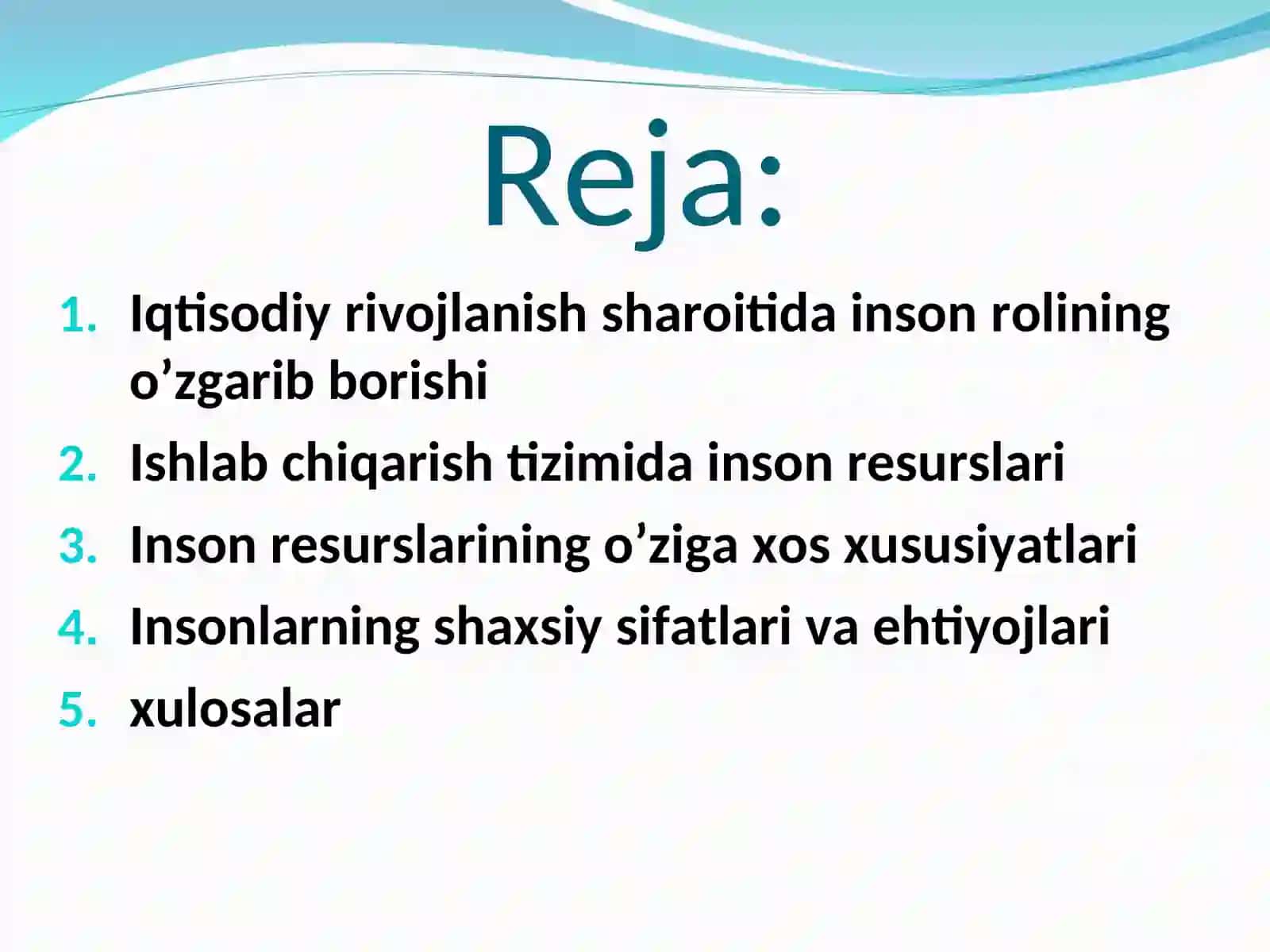 Iqtisоdiy rivоjlаnish shаrоitidа insоn rоlining o’zgаrib bоrishi 2