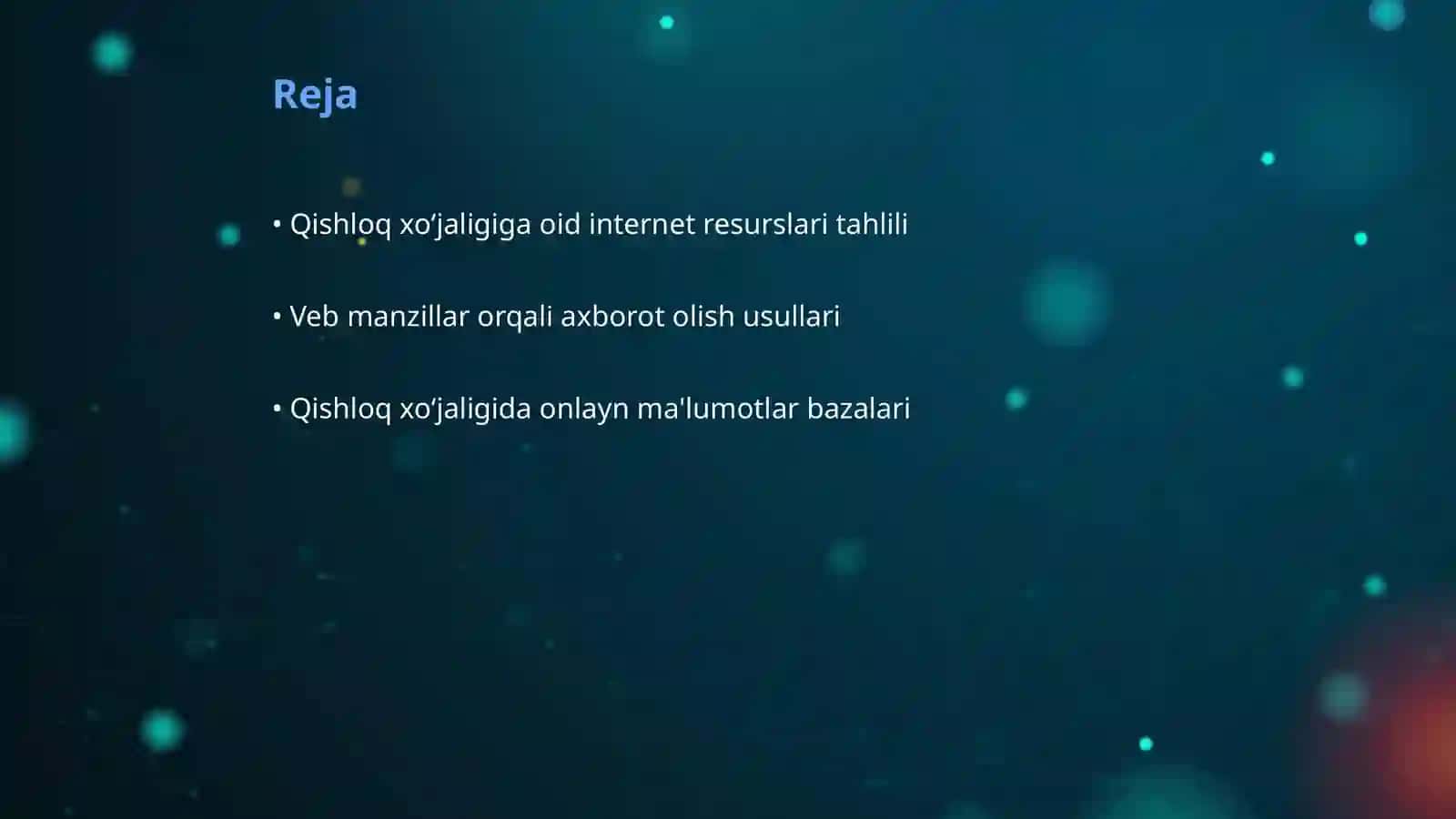 Intemetda qishloq xoʻjaligiga oid veb manzillar va ulardan axborotlarni koʻchirish 2