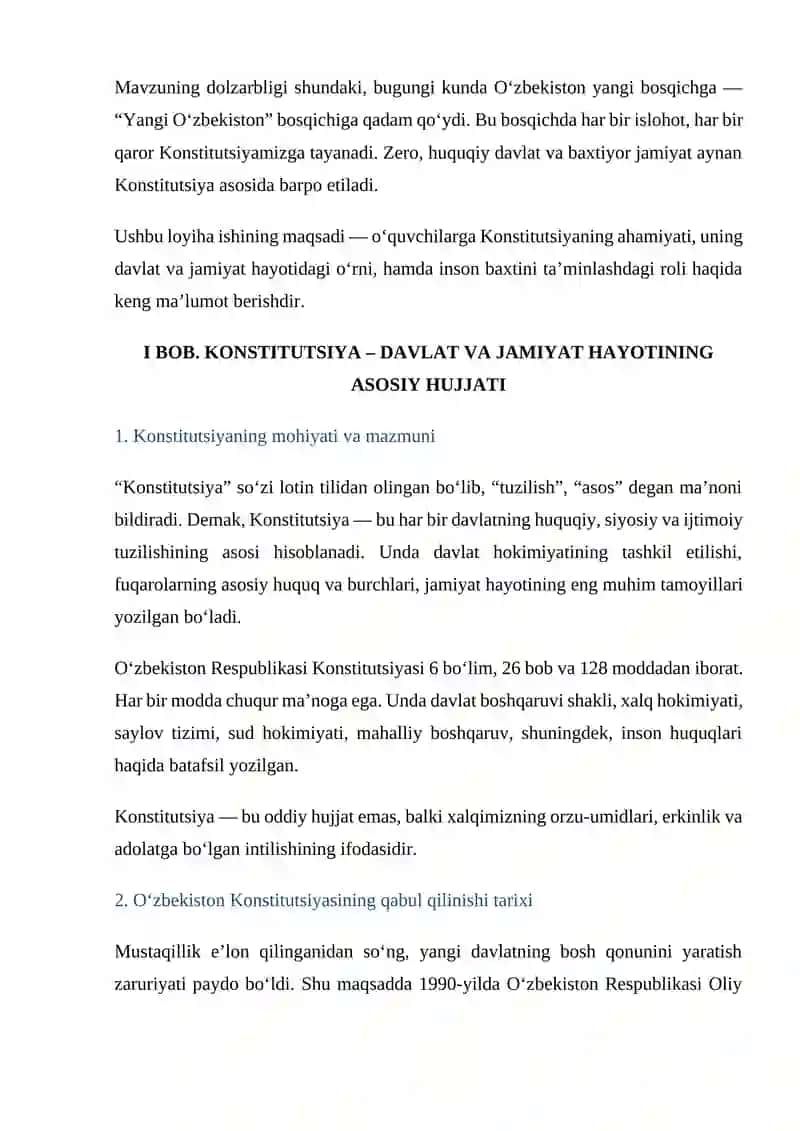 Konstitutsiya – Huquqiy davlat va baxtiyor jamiyat poydevori 2