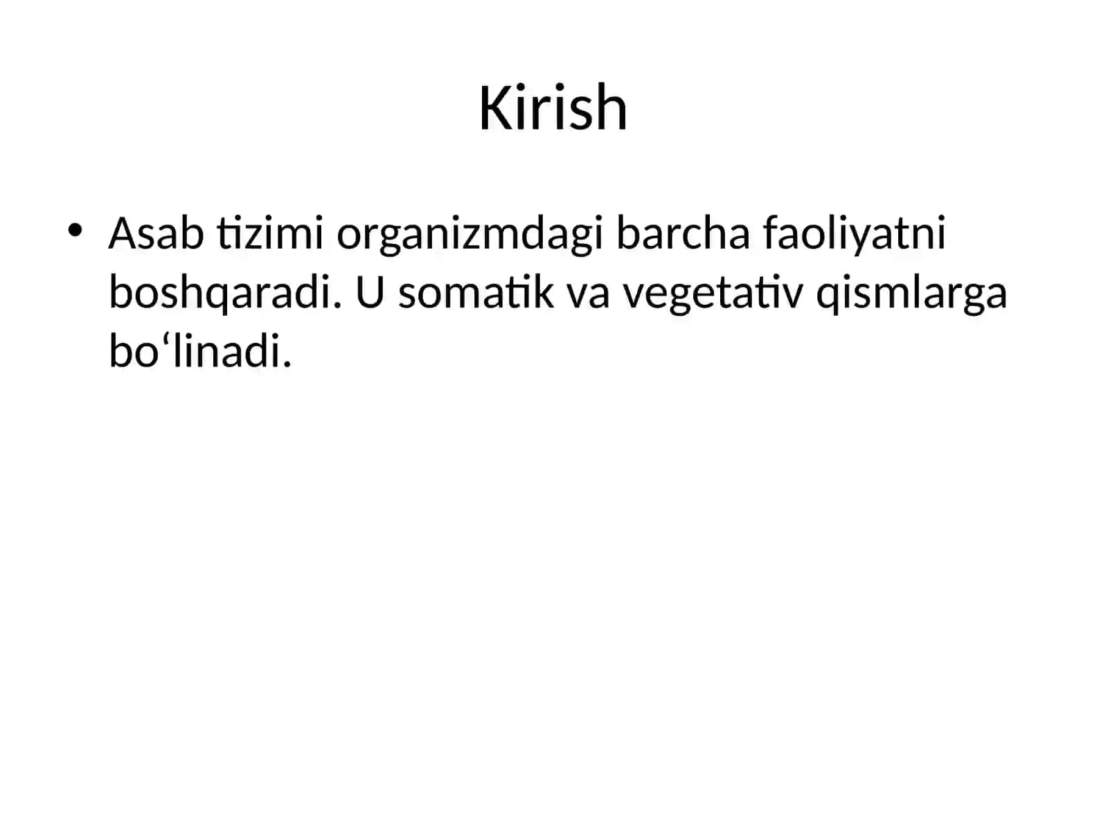 Vegetativ asab sistemi anatomiyasi 2