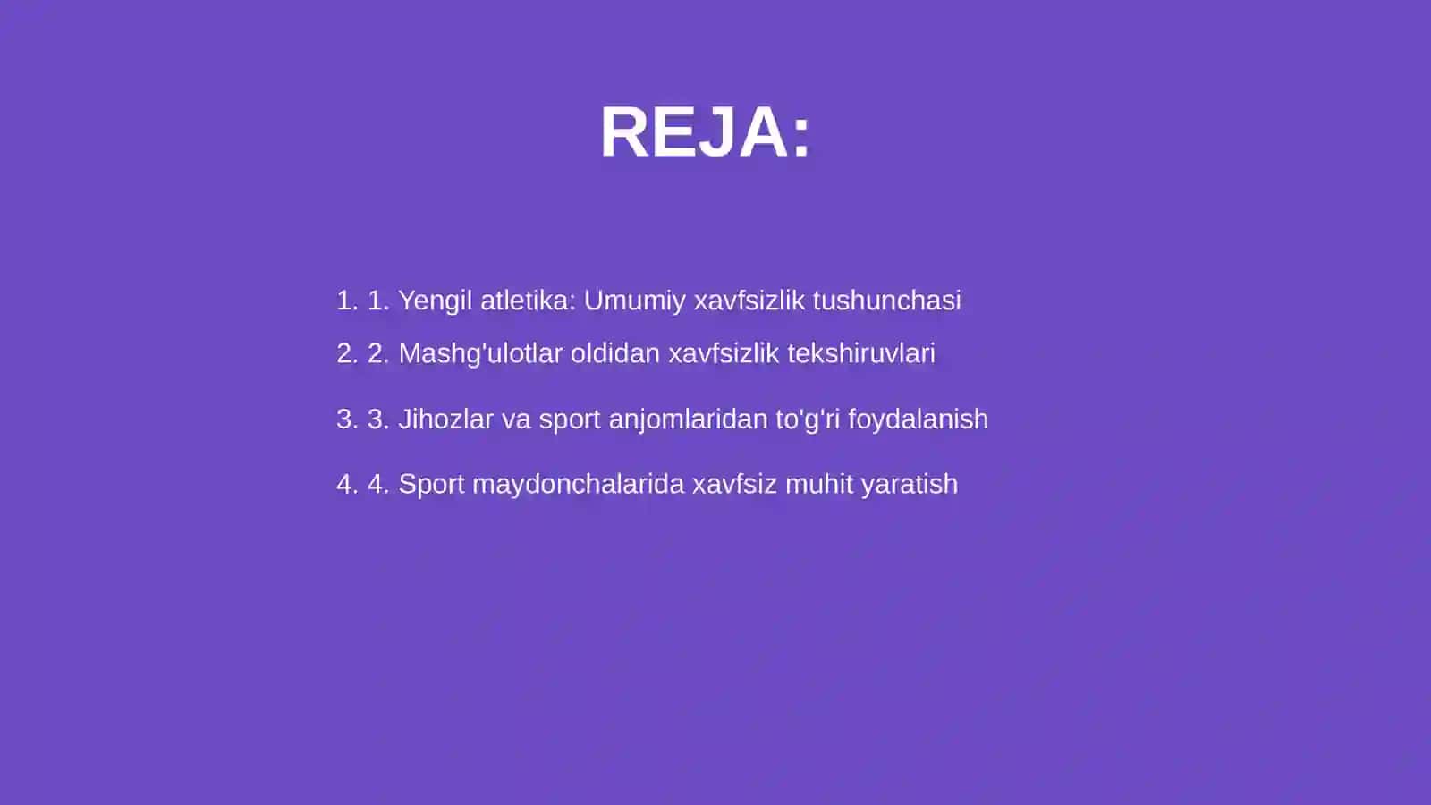 Yengil atletika mashg'ulotlarida 2