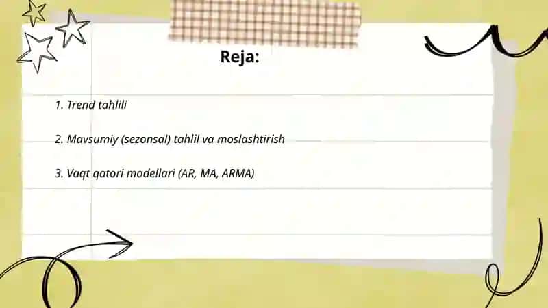 Bozorni bashoratlash uslublari 2