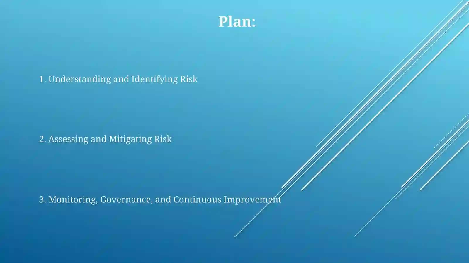 Risk management 2