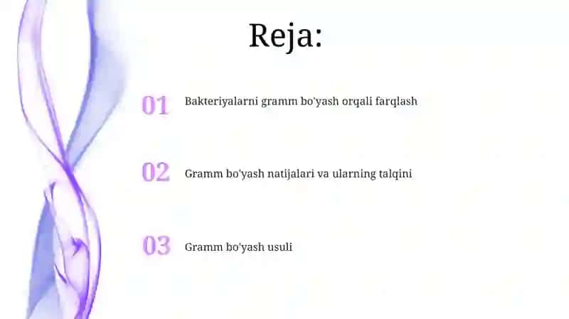 Bakteriyalarni Gramm usulida bo‘yash va differensatsiya qilish 2