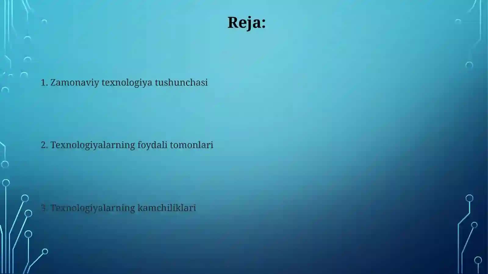 Zamonaviy texnologiyalar 2