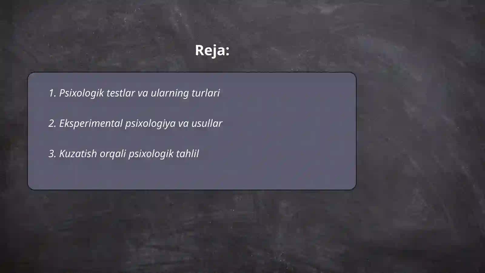 Psixologik metodlar 2