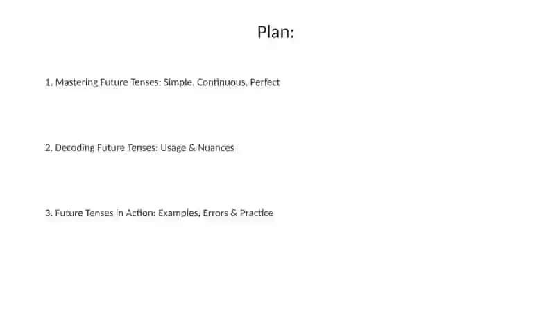 Future Tenses Presentation 2