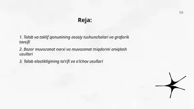 Talab va taklif qonuniga koʻra narx belgilash usullari. Talab va taklif elastikligiga koʻra soliq yukini hisoblash 2