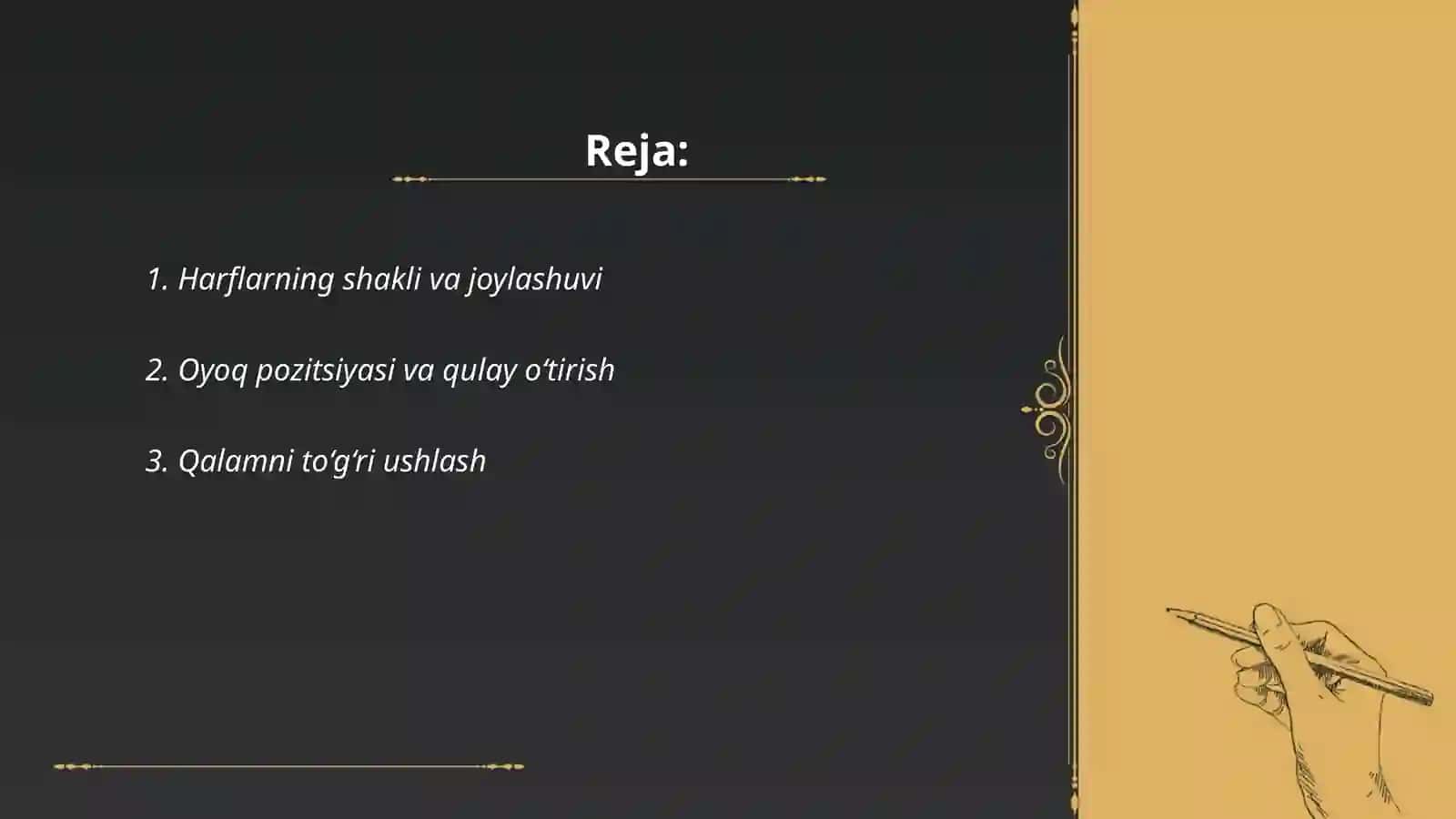 3sinf oʻquvchilarini chiroyli yozuvga oʻrgatish 2
