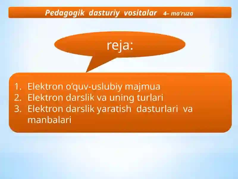 Elektron darslik va uning turlari 2