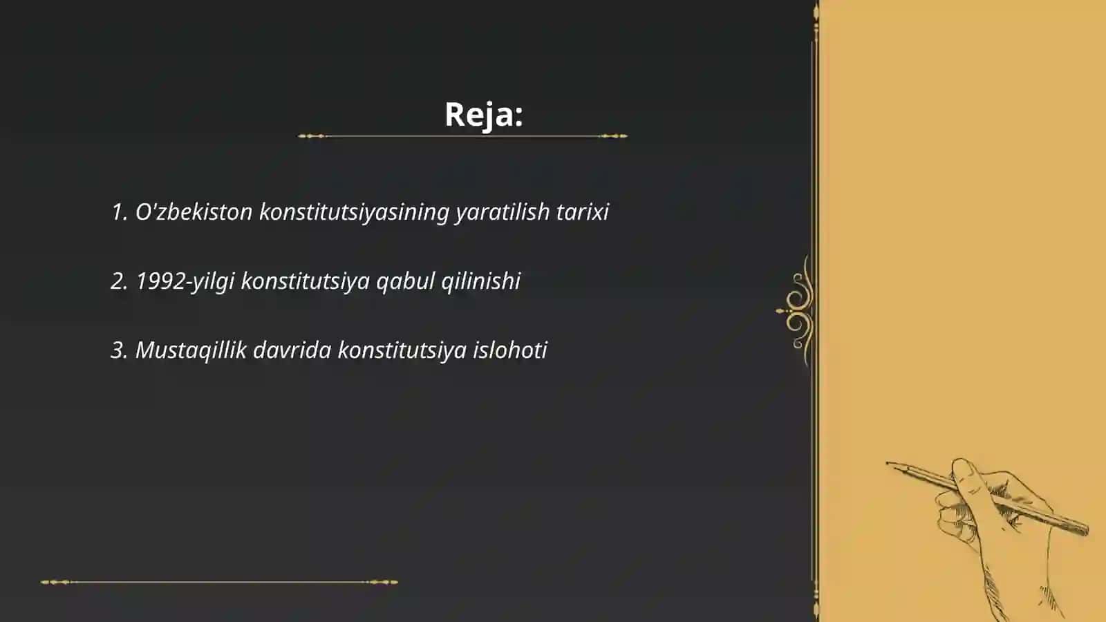O'zbekiston konstitutsiyasi tarixi 2