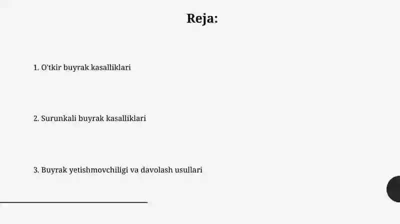 Buyrak patofiziologiyasi 2