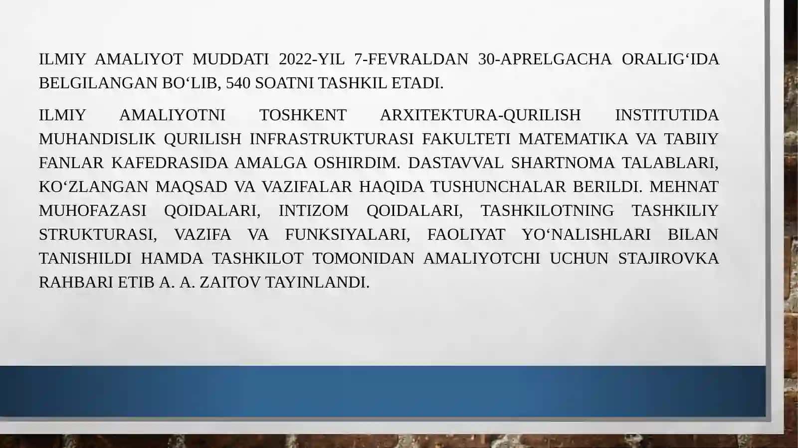 Aniq va tabiiy fanlarni o‘qitish metodikasi (matematika) mutaxasisligi II bosqich 2