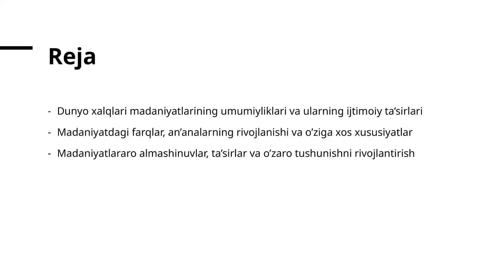 Dunyo xalqlari madaniyatidagi umumiylik va farqlar 2