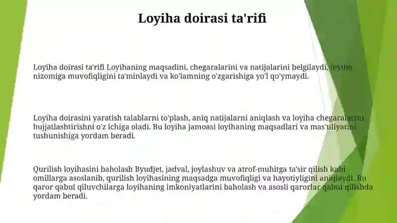 Qurilish Ob'Ekti Bahosini Aniqlash 2