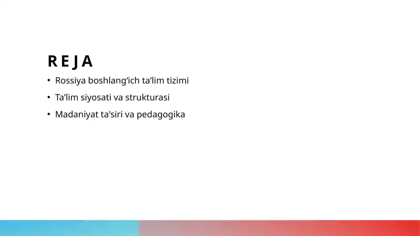 Rossiya Fidiratsiyasida boshlangʻich taʼlim 2