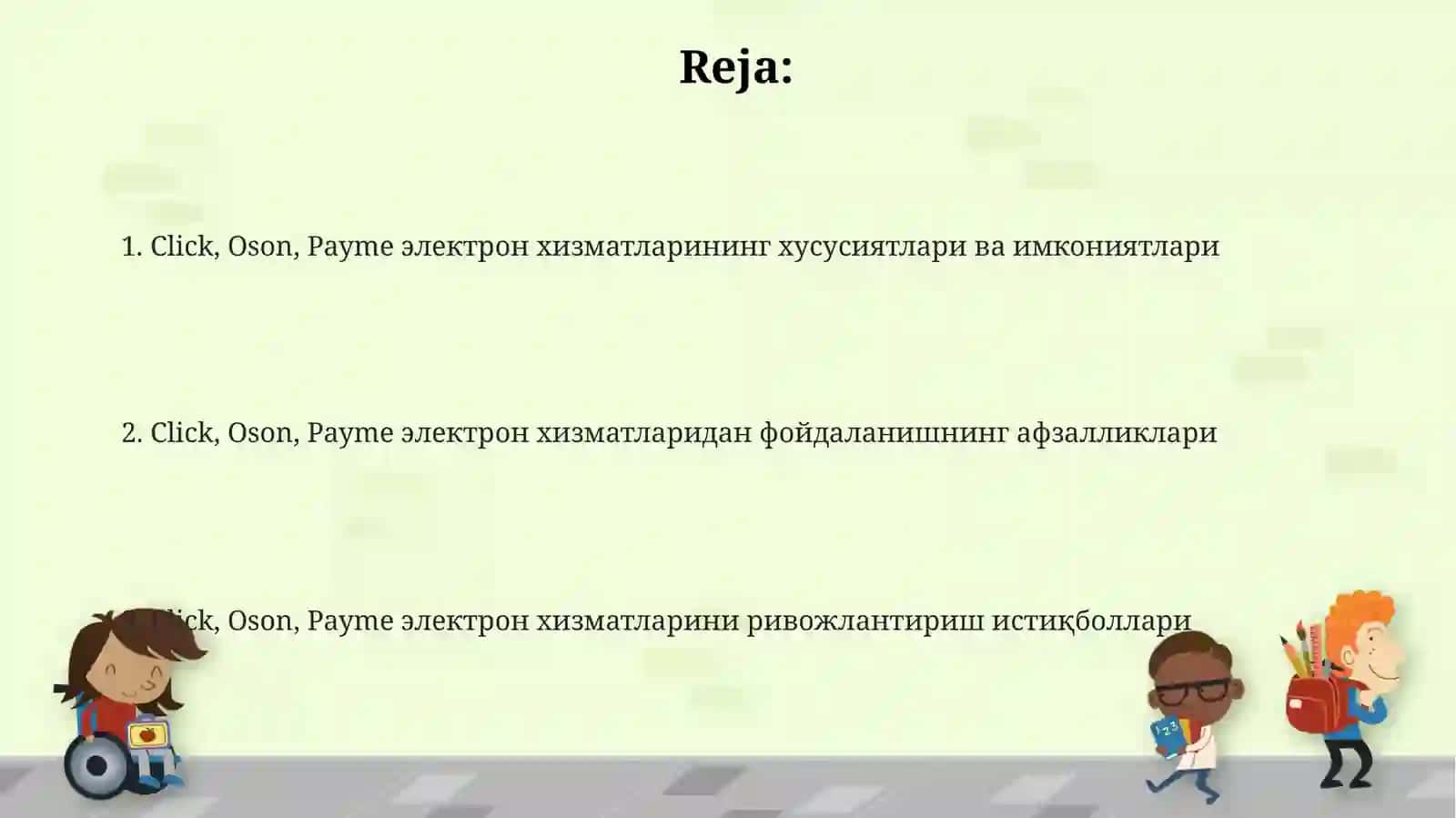 Click, Oson, Payme электрон хизматларидан фойдаланиш 2