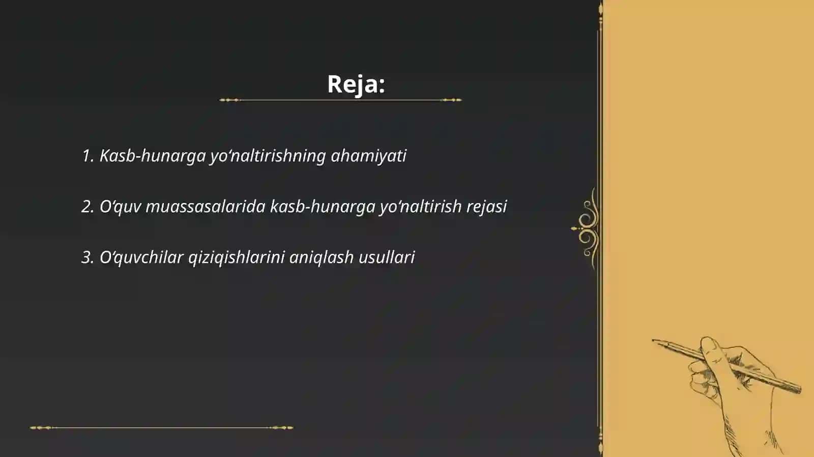 Kasb-hunarga yo‘naltirishning ahamiyati 2