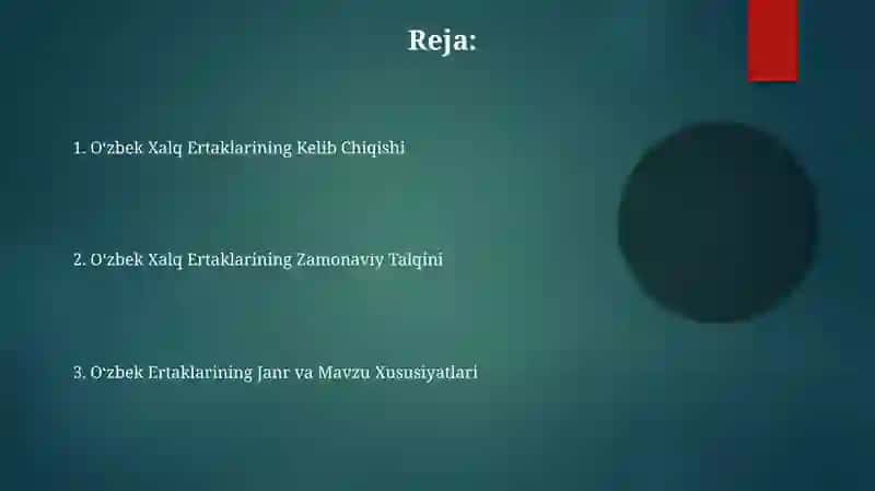 Oʻzbek Xalq Ertaklarining Ôrganilishi 2