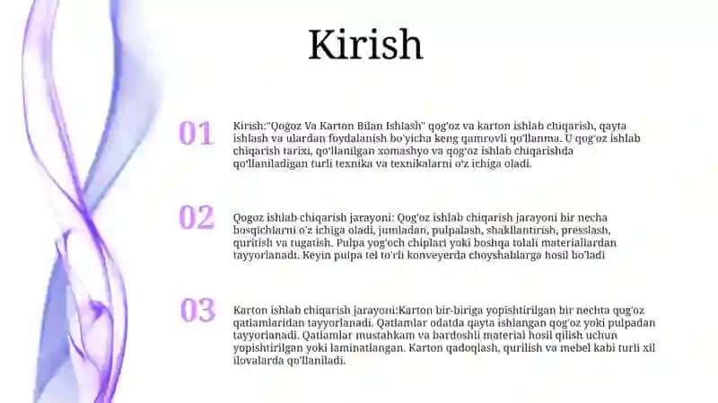 Qoģoz Va Karton Bilan Ishlash 2